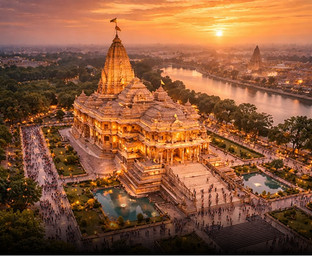 Saryu River Ghats and temples in Ayodhya